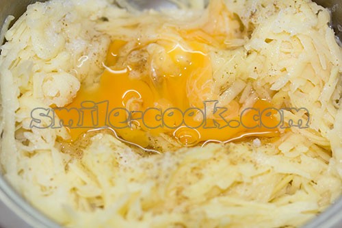 картофель с яйцом