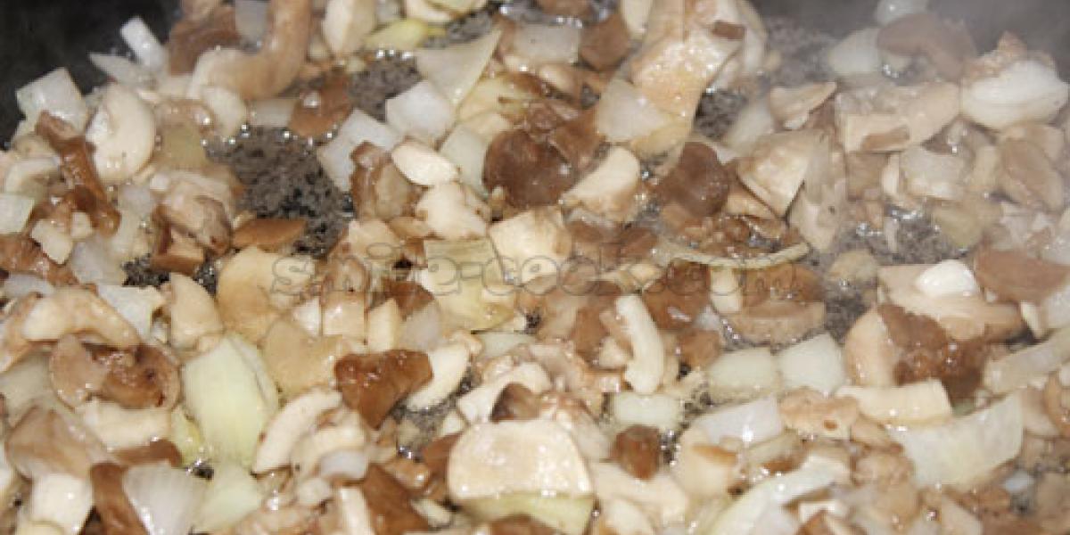 fry mushrooms and onions