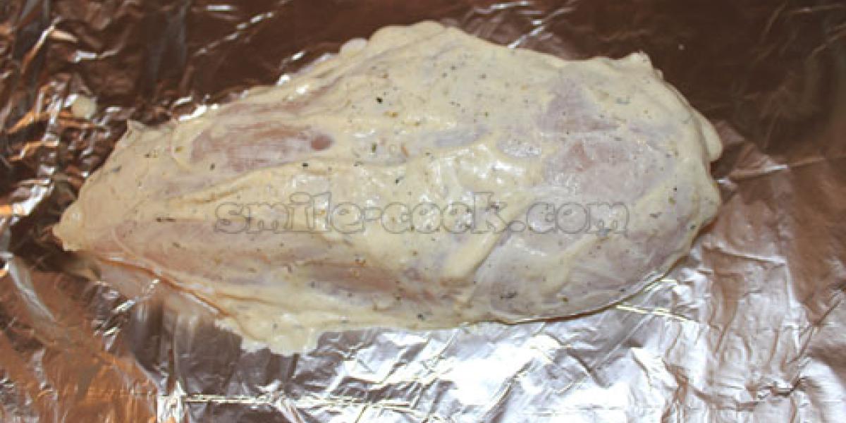 chicken breast in marinade