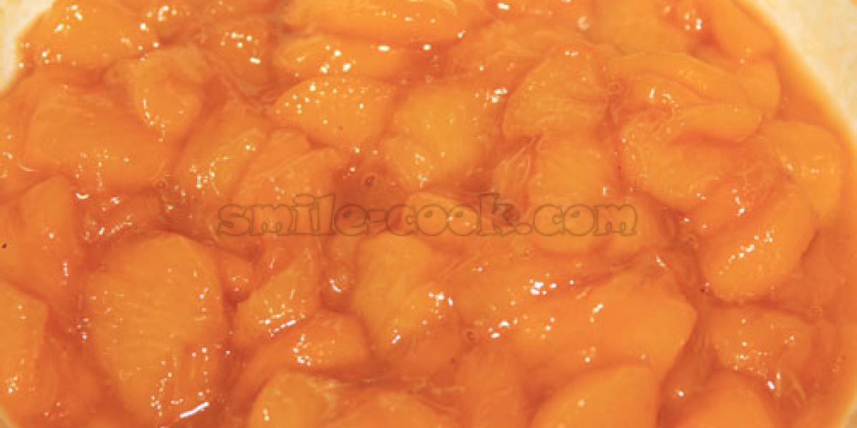 caramelized peaches