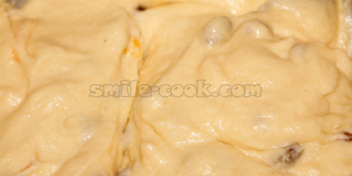 lemon raisin muffin batter