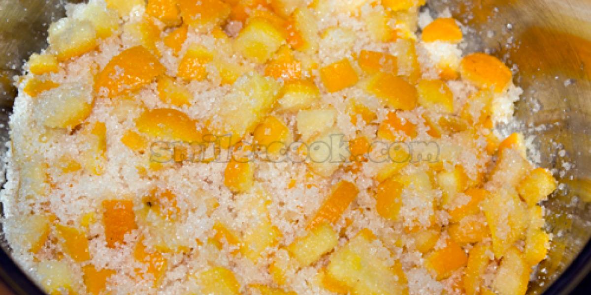 orange peels with sugar