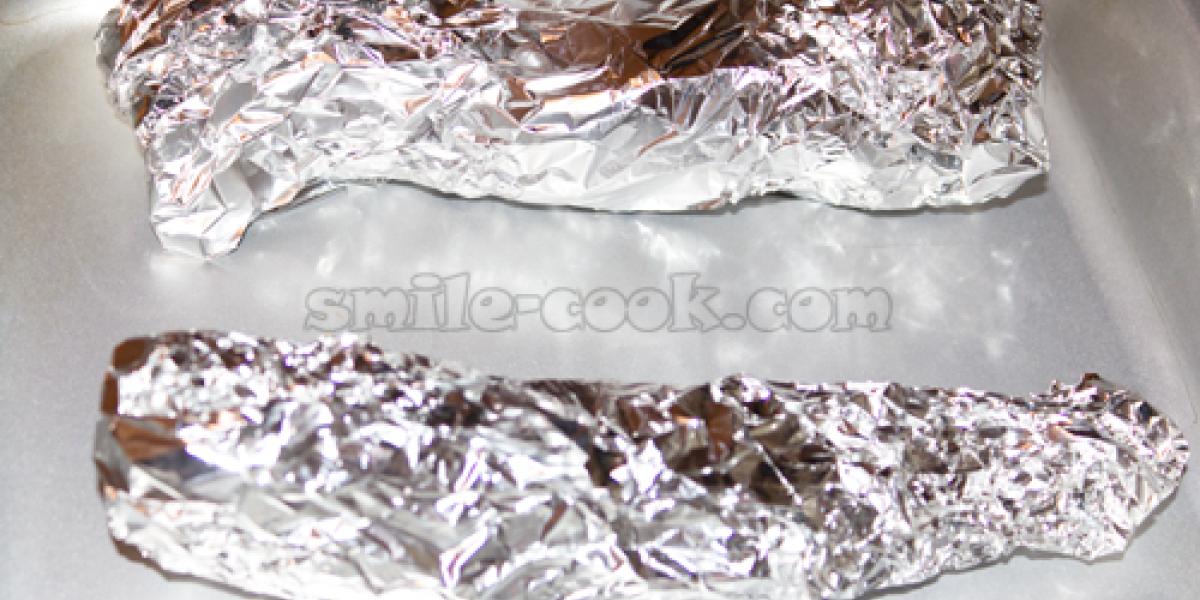 fish in foil