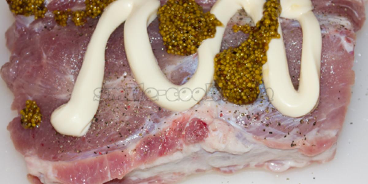 pork in mustard and mayonnaise