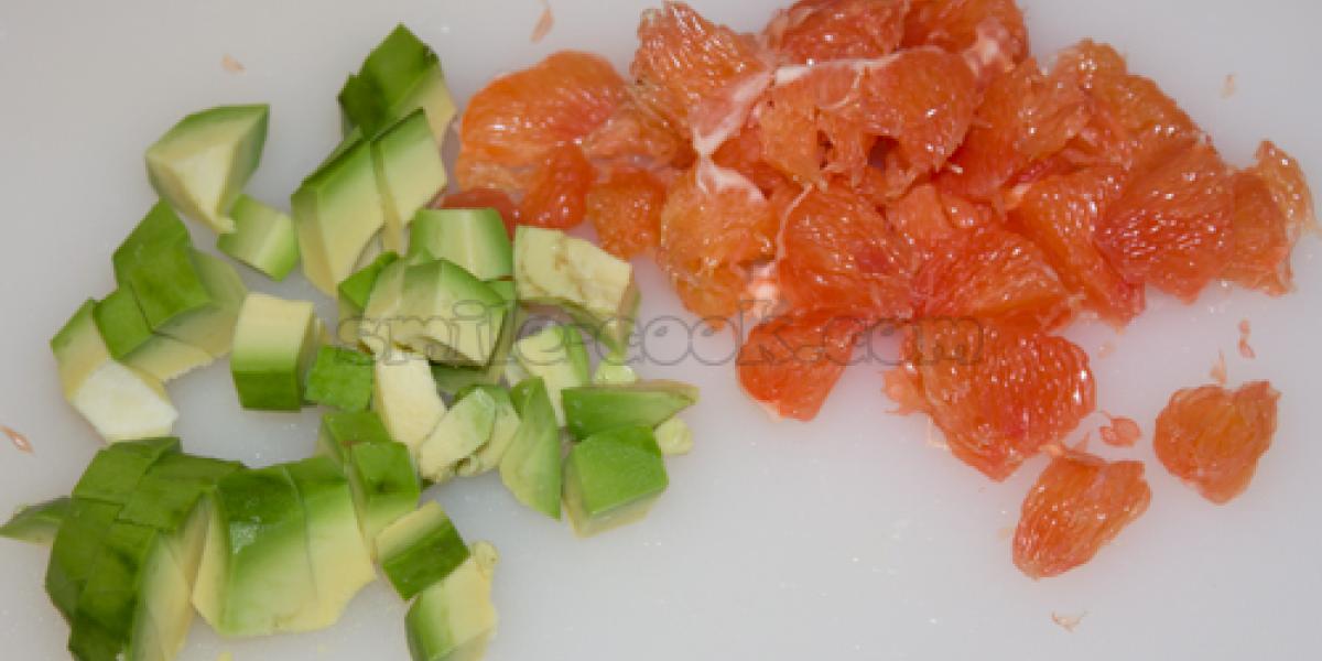 avocado and grapefruit