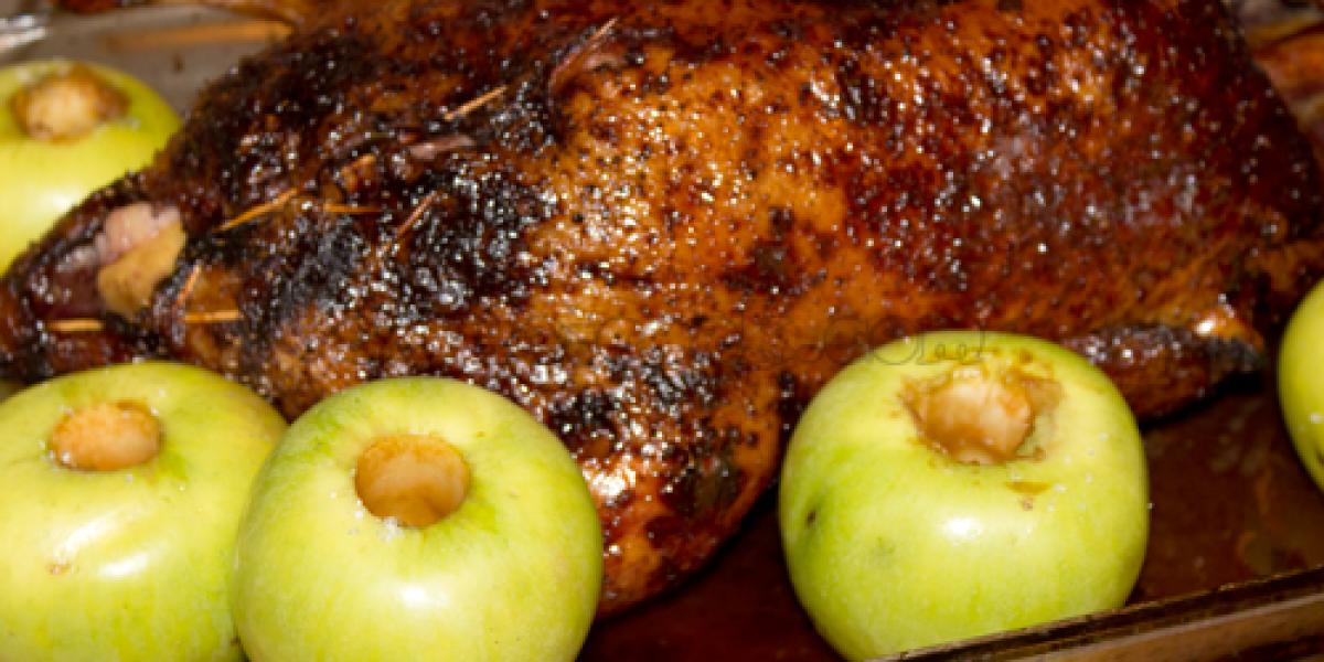 duck with apples