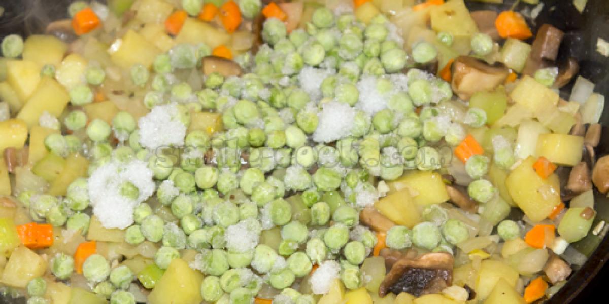 minced vegetables