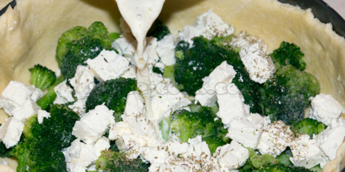 broccoli and feta pie