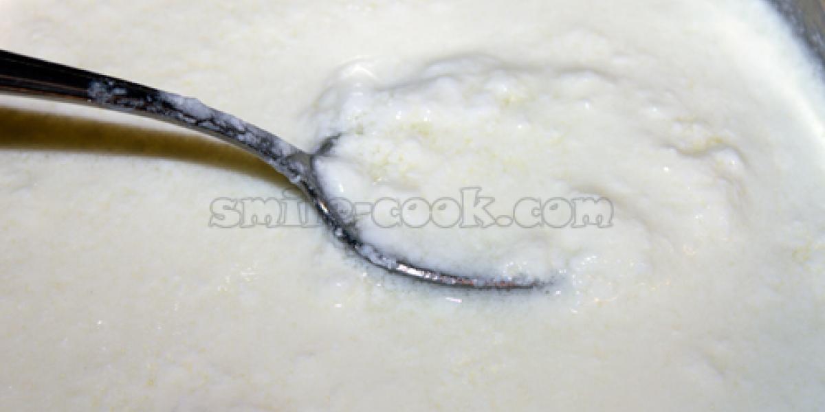 heated sour milk