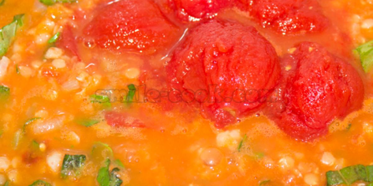 tomato soup with lentils