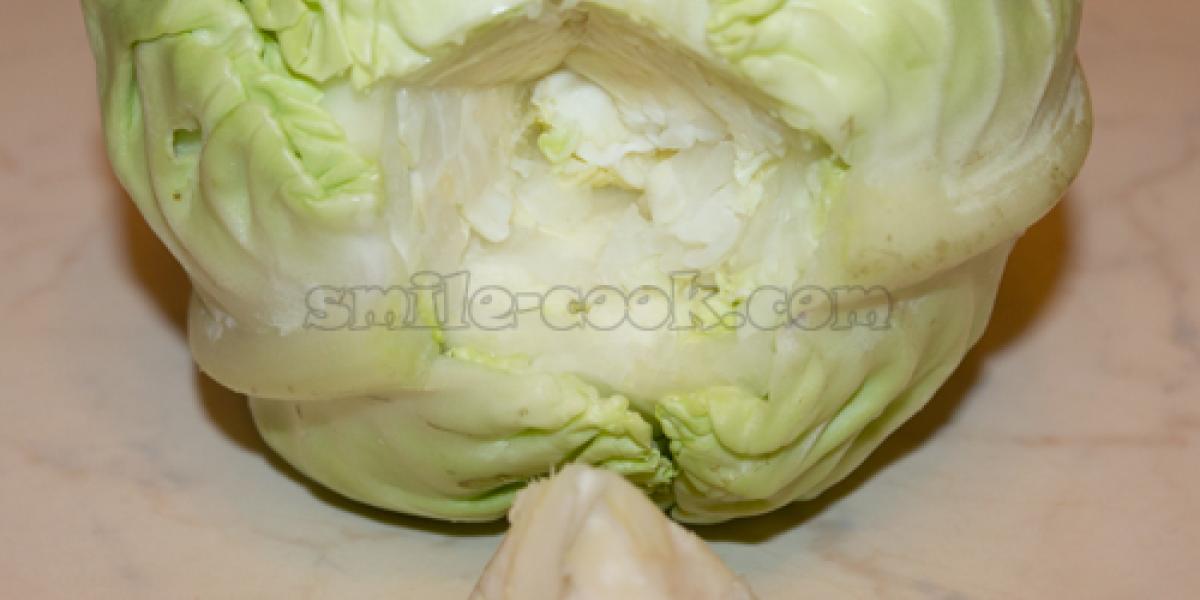 cabbage without pith