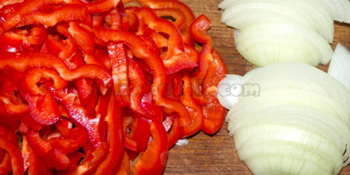 onions and peppers