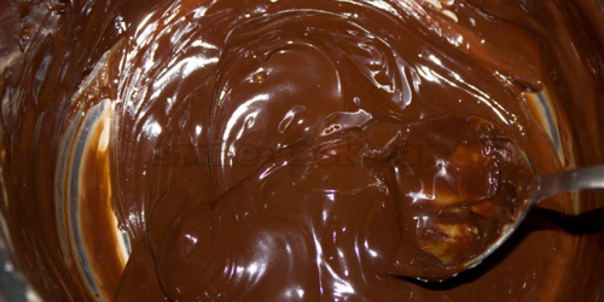 melted chocolate and butter