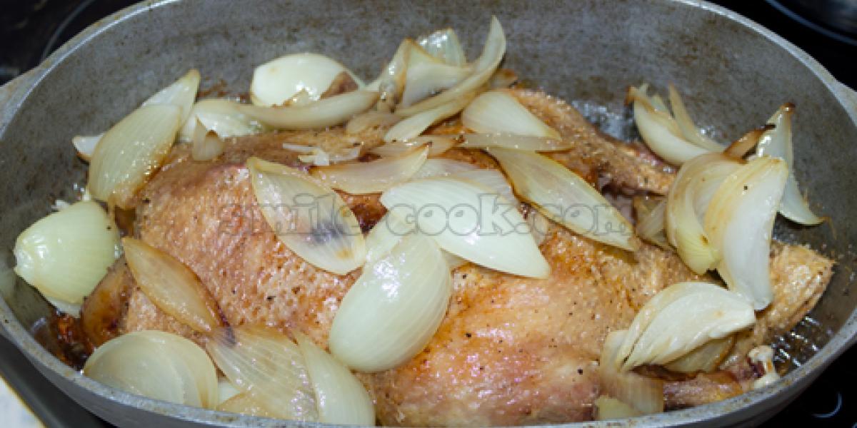 duck and onions