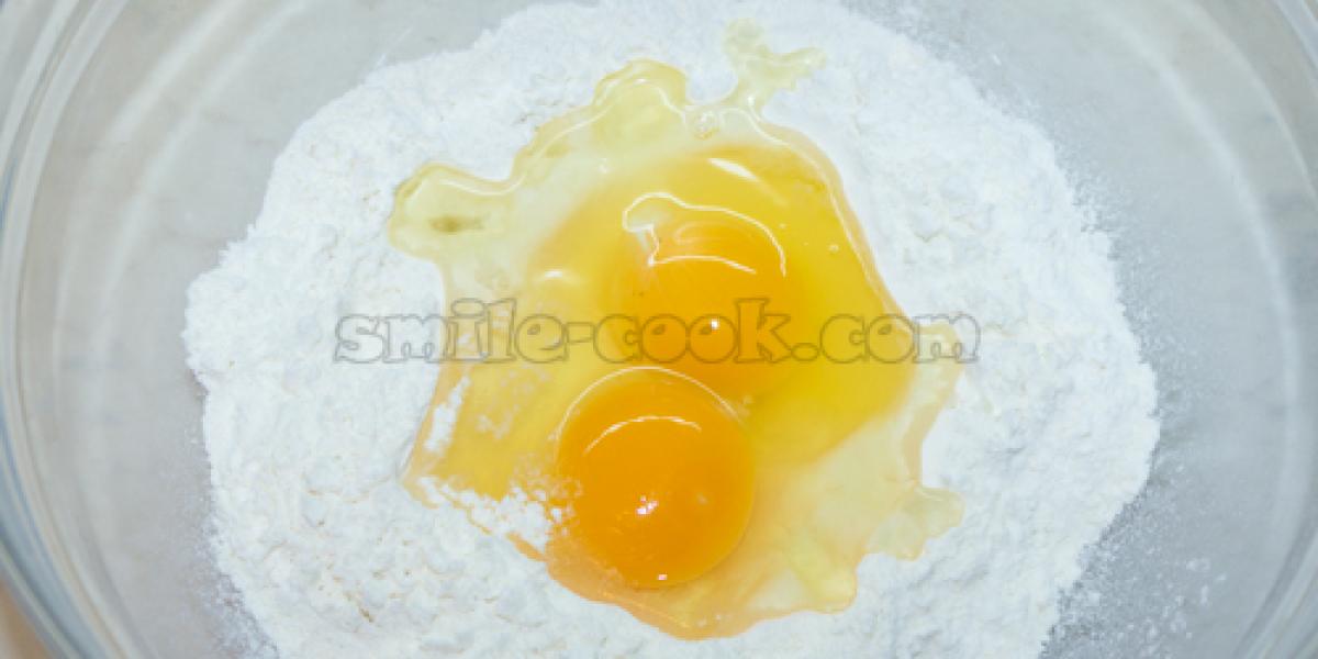 flour and eggs