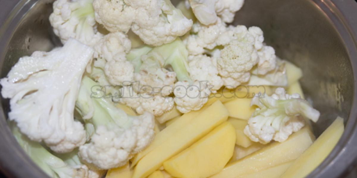 potatoes and cauliflower