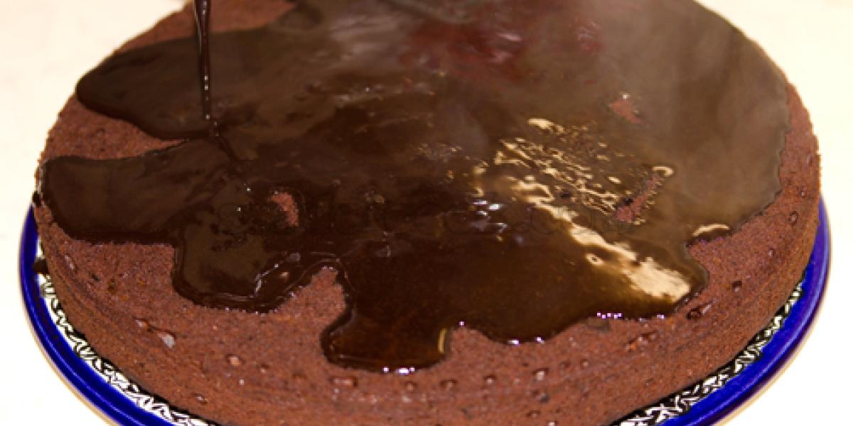 chocolate cake with soaking