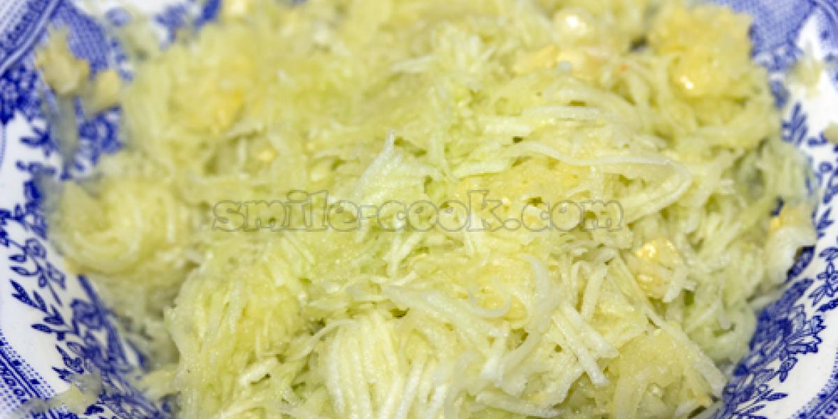 grated zucchini