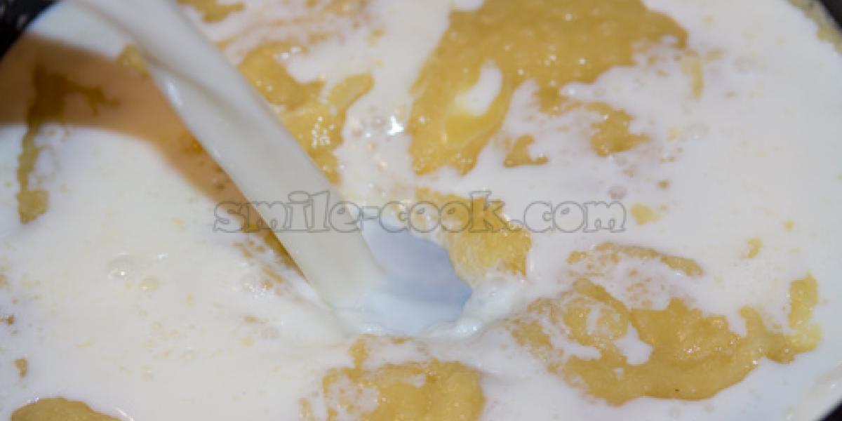 butter, flour, and milk for béchamel