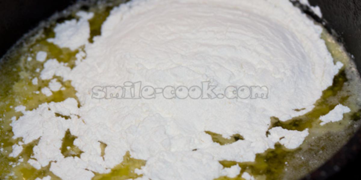 butter and flour for béchamel