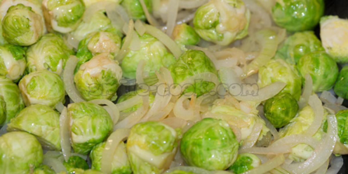 onions and brussels sprouts