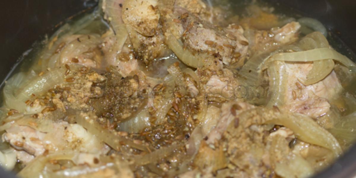 stew with onions and spices