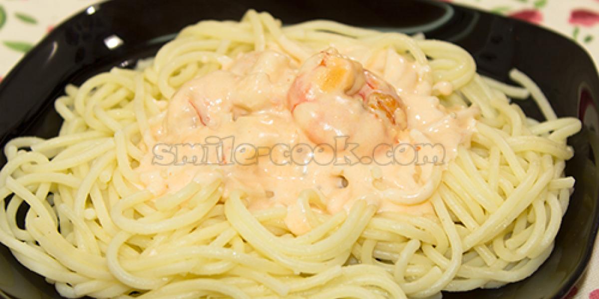 pasta with shrimp and cream cheese sauce