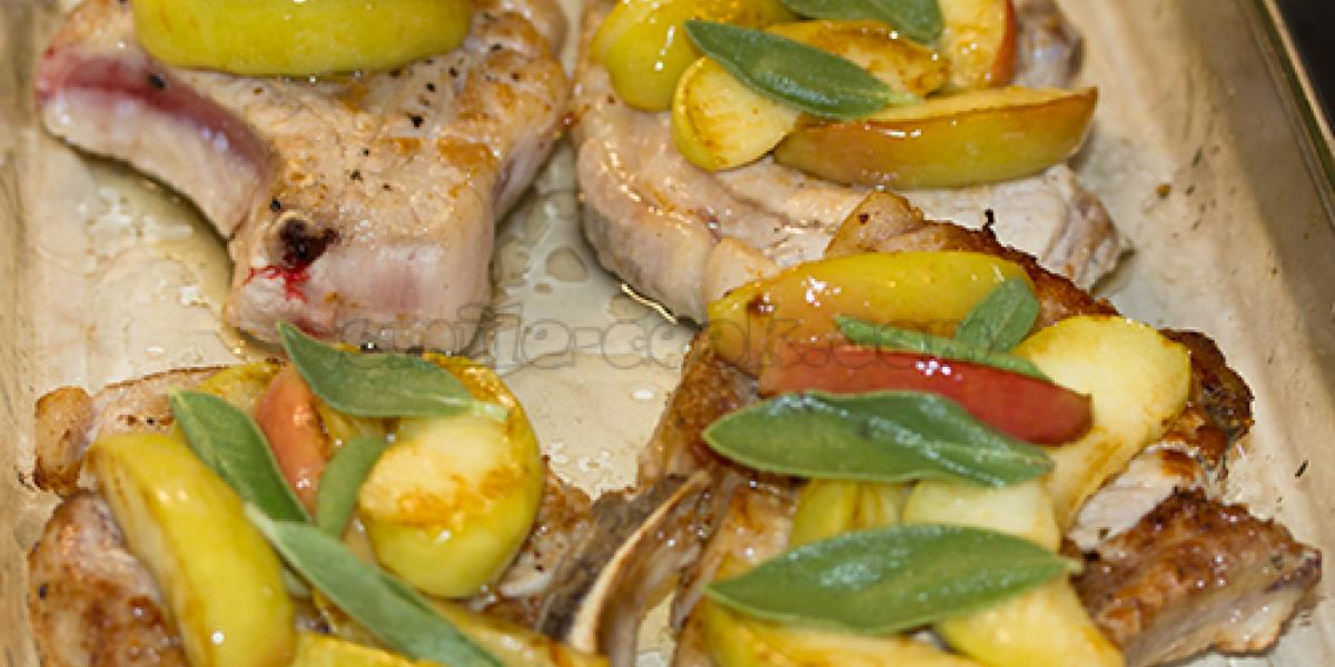 pork with apples and sage