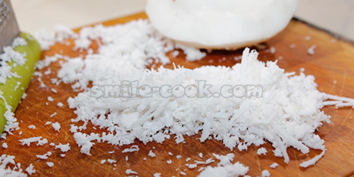 coconut shavings