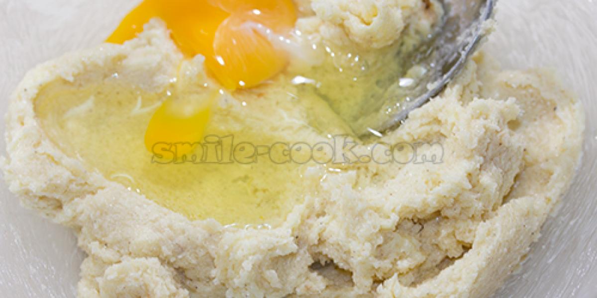 dough with eggs