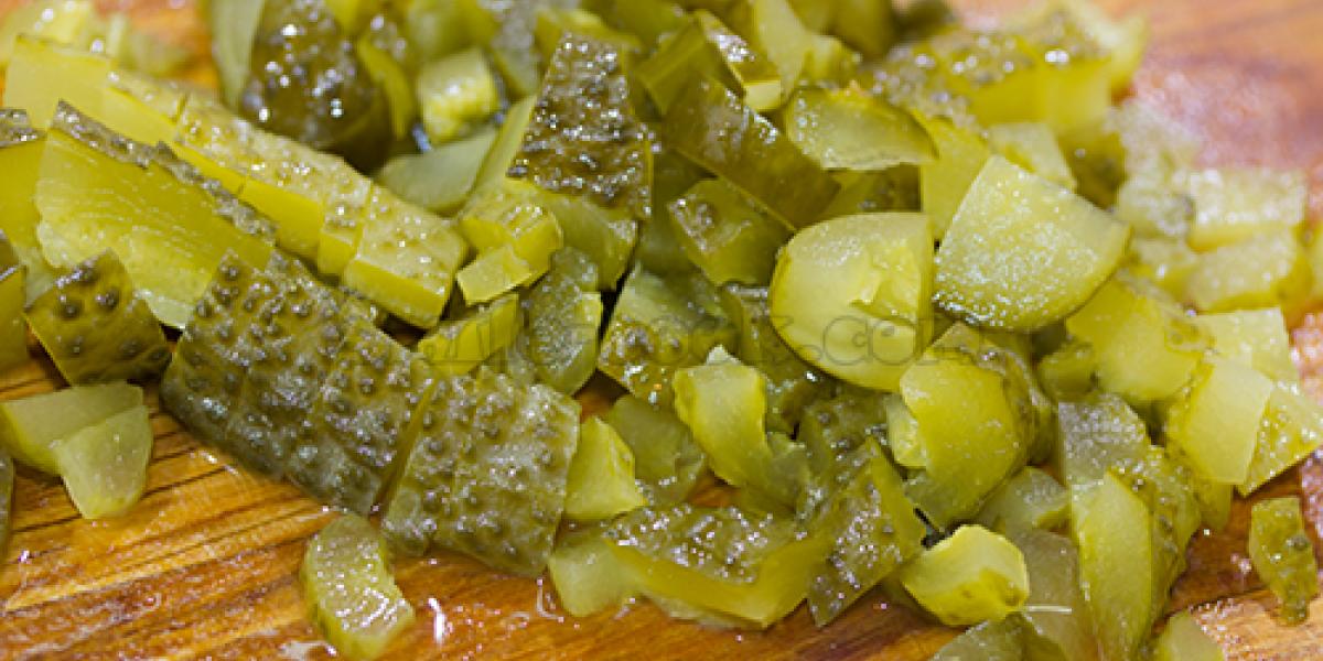 diced pickles