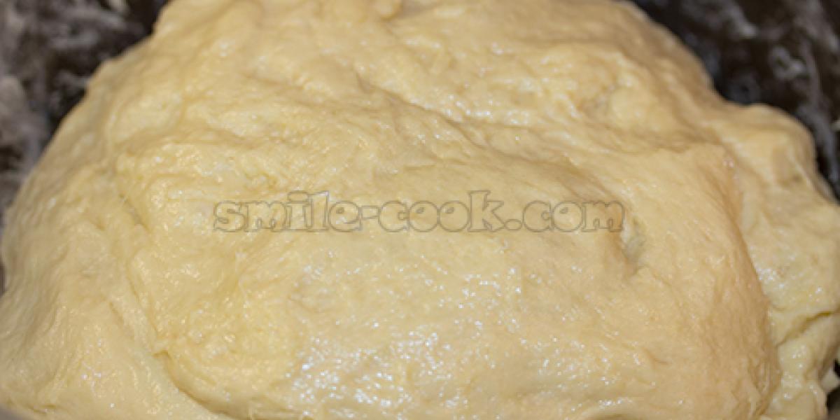 spaced yeast dough