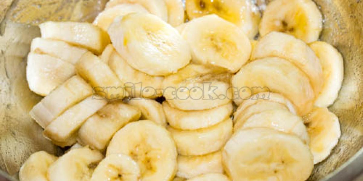 bananas with passion fruit juice