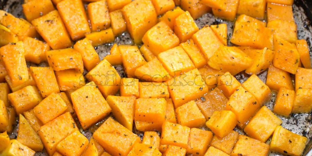 baked pumpkin with spices